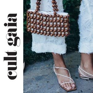 Cult Gaia Juno Leather Sandal 37.5